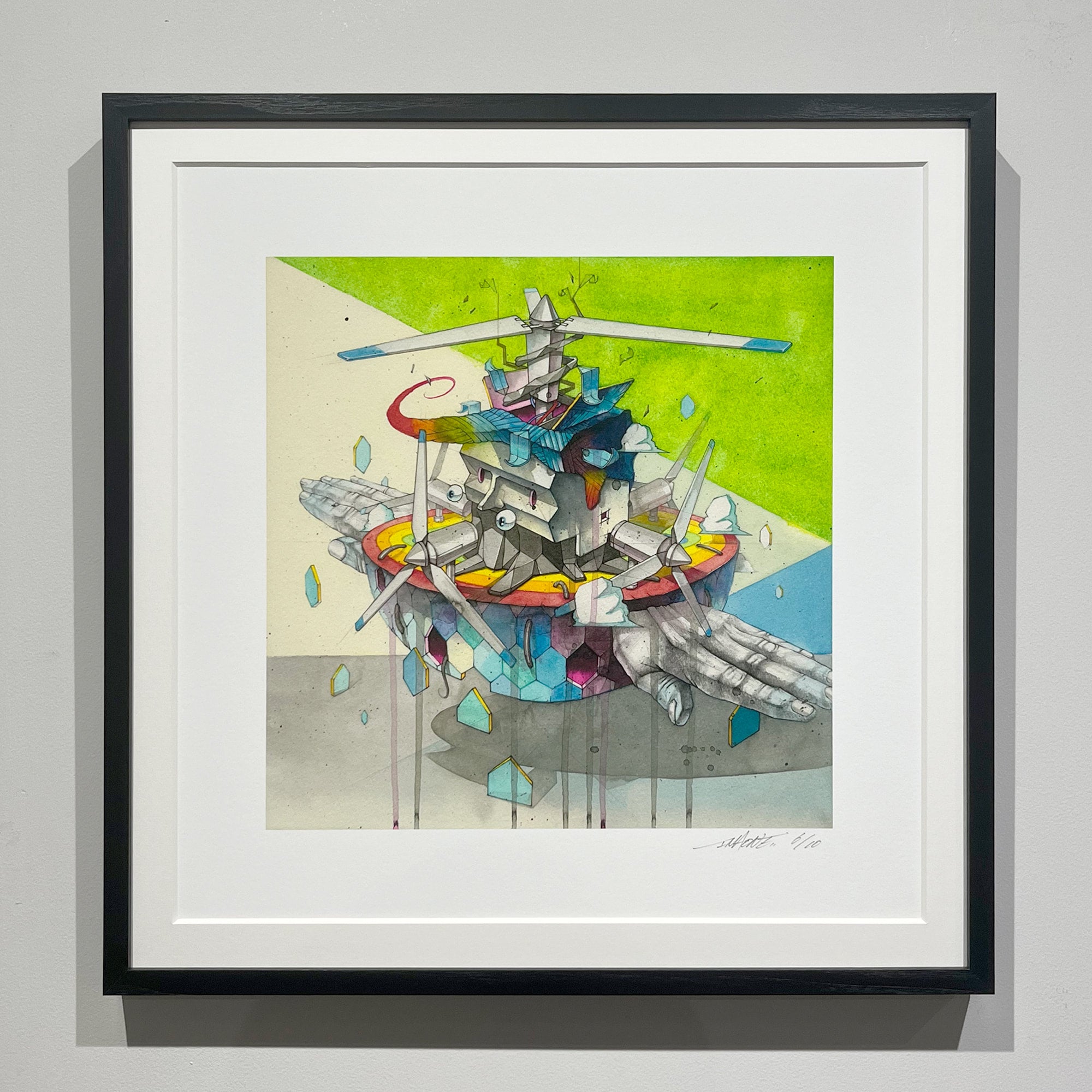 ブラックウッドフレーム付き。Imaone「3178 CE」ジクレープリント