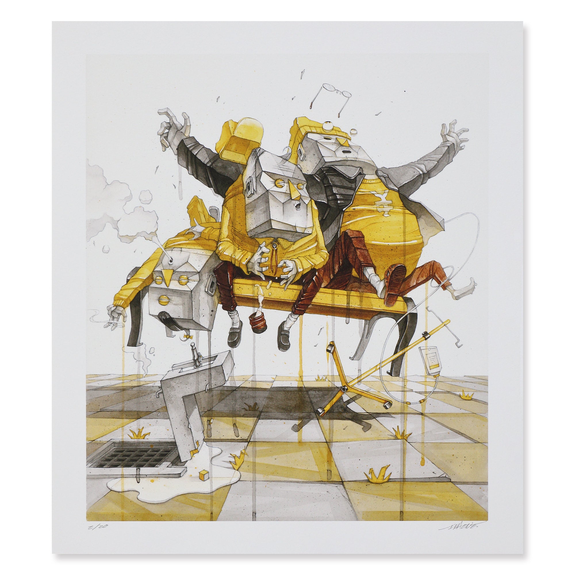 Imaone『浮いた売店／A floating stand』ジクレープリント／Giclee